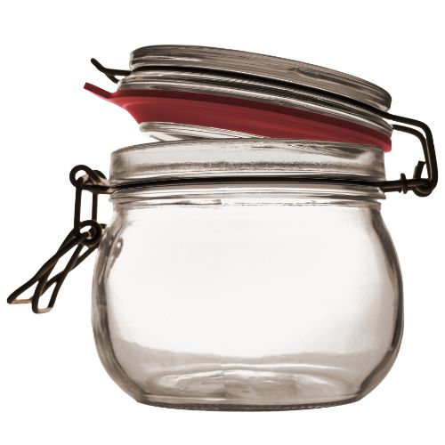 Bocal en verre hermétique éco-responsable 0,6 litres